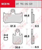TRW Remblokken, en remschoenen voor de moto, MCB795TRQ Sinter track