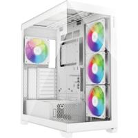 XILENCE Xilent Gleam X818.W.ARGB Gaming ATX PC-behuizing wit, RGB ATX Midi Tower