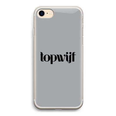Topwijf Grijs Zwart: iPhone 7 Transparant Hoesje