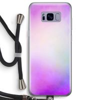 Clouds pastel: Samsung Galaxy S8 Transparant Hoesje met koord