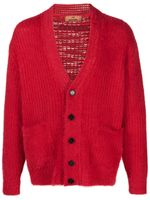 Missoni cardigan nervuré à effet brossé - Rouge - thumbnail