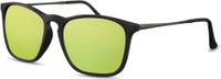 CWI zonnebril heren wayfarer matzwart/geel (CWI2439) - thumbnail