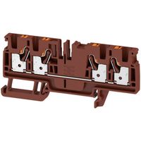 Doorgangsklem Weidmüller A4C 4 BR 2534390000 Bruin 50 stuk(s) - thumbnail