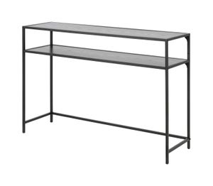 Bendt Sidetable 'Holger' Essen en metaal, 120cm, kleur Zwart