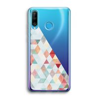 Gekleurde driehoekjes pastel: Huawei P30 Lite Transparant Hoesje Gekleurde driehoekjes pastel: Huawei P30 Lite Transparant Hoesje