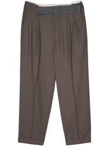 Magliano pantalon ample à détails plissés - Marron