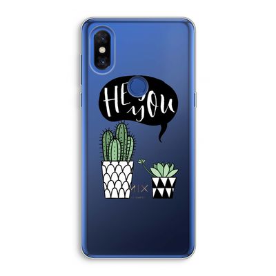 Hey you cactus: Xiaomi Mi Mix 3 Transparant Hoesje