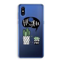 Hey you cactus: Xiaomi Mi Mix 3 Transparant Hoesje