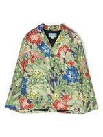 Kenzo Kids blazer à fleurs - Vert