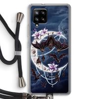 Vleermuizen Maan: Samsung Galaxy A42 5G Transparant Hoesje met koord