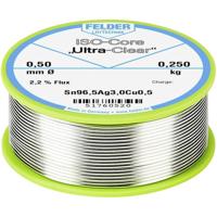 Felder ISO-Core Ultra Clear SAC305 Soldeertin Spoel Sn96,5Ag3Cu0,5 0.250 kg 0.5 mm - thumbnail