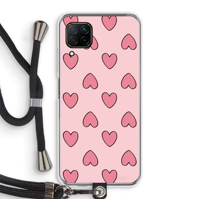 Ondersteboven verliefd: Huawei P40 Lite Transparant Hoesje met koord