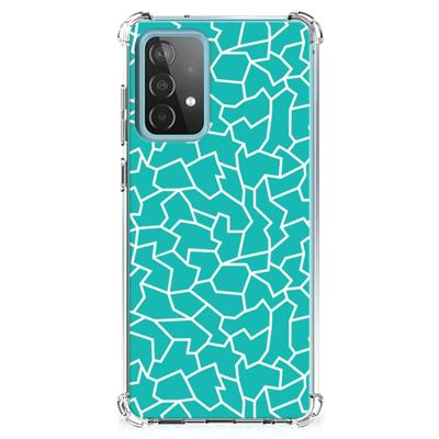 Samsung Galaxy A52 4G/5G Back Cover Cracks Blue Samsung Galaxy A52 4G/5G Back Cover Cracks Blue