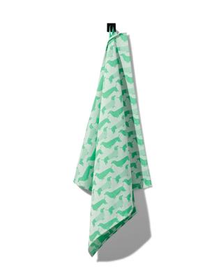HEMA Theedoek 65x65 katoen groen (felgroen)