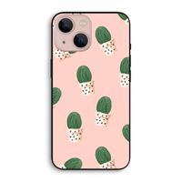 Cactusprint roze: iPhone 13 mini Biologisch afbreekbaar hoesje