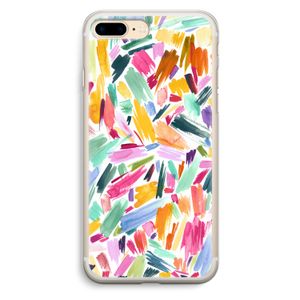 Watercolor Brushstrokes: iPhone 7 Plus Transparant Hoesje