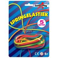 Springtouw - elastiek - 5 meter - multikleur - rubber - springtouw - buitenspeelgoed
