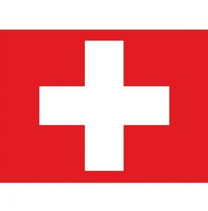 Stickers van de Zwitserse vlag