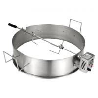 VEVOR BBQ Rotisserie Ring Set 56cm Rotisserie Spit RVS Roterende Grill Houtskoolgrill