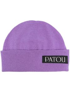 Patou bonnet à patch logo - Violet