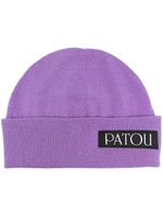 Patou bonnet à patch logo - Violet - thumbnail