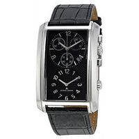 Horlogeband Jacques Lemans 1-1392 Leder Zwart 26mm