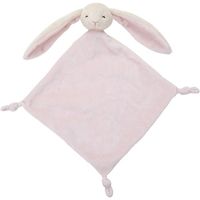 Konijnen speelgoed artikelen konijn tuttel/knuffeldoek knuffelbeest roze 40 cm - thumbnail