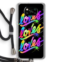 Loves: Xiaomi Poco X3 NFC Transparant Hoesje met koord