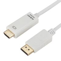 4K x 2K DP naar HDMI converter kabel kabel lengte: 1.8 m (wit)