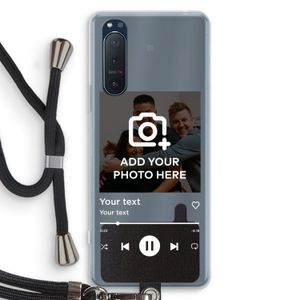 Music Player: Sony Xperia 5 II Transparant Hoesje met koord