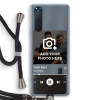 Music Player: Sony Xperia 5 II Transparant Hoesje met koord