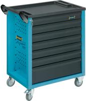 HAZET Gereedschapwagen - Assistent 177 - enkel 177-7 - L x B x H: 780 mm x 498 mm x 915 mm - Laden, ondiep: 6× 79 x 527 x 348 mm - Laden, diep: 1× 164