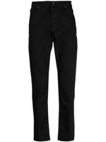 HUGO logo-patch stretch tapered jeans - Noir - thumbnail