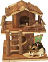 Hamsterhuis boomhut natural 22 cm - Gebr de boon