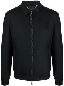 Billionaire veste bomber à logo brodé - Noir