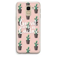 Cactus quote: Samsung Galaxy J6 (2018) Transparant Hoesje