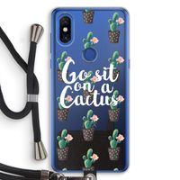Cactus quote: Xiaomi Mi Mix 3 Transparant Hoesje met koord