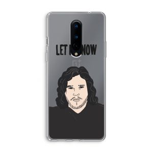 Let It Snow: OnePlus 8 Transparant Hoesje