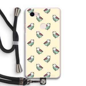 Vogeltjes: Pixel 3 XL Transparant Hoesje met koord