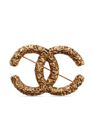 CHANEL Pre-Owned broche en plaqué or (1993)