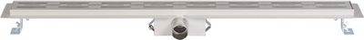Saqu Refined Douchegoot met flens, sifon en filter 60x7 cm RVS