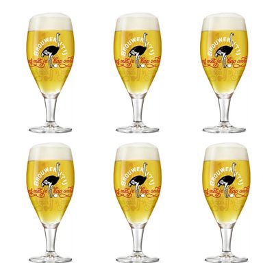Brouwerij &apos;t IJ - Bierglas op voet 300ml - 6 stuks