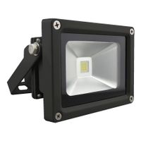 LED straler 10W 750 lumen 4000K IP65 zwart 120° met connector en montagebeugel vaste montage LED straler 10W 750 lumen 4000K IP65 zwart 120° met connector en montagebeugel vaste montage
