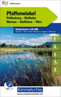Wandelkaart 28 Outdoorkarte Pfaffenwinkel | Kümmerly & Frey
