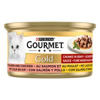 GOURMET GOLD FIJNE HAPJES ZALM / KIP