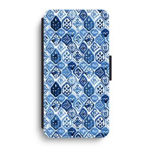 Blauw motief: iPhone XR Flip Hoesje