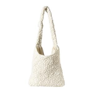 Crossbody tas bloemen - wit - nylon