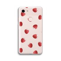 Framboosjes: Google Pixel 3 XL Transparant Hoesje