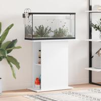 Aquariumstandaard 75x36x72,5 cm bewerkt hout wit - thumbnail