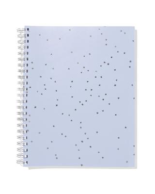 051 Collegeblok A4 Gelinieerd Sterren (blauw)